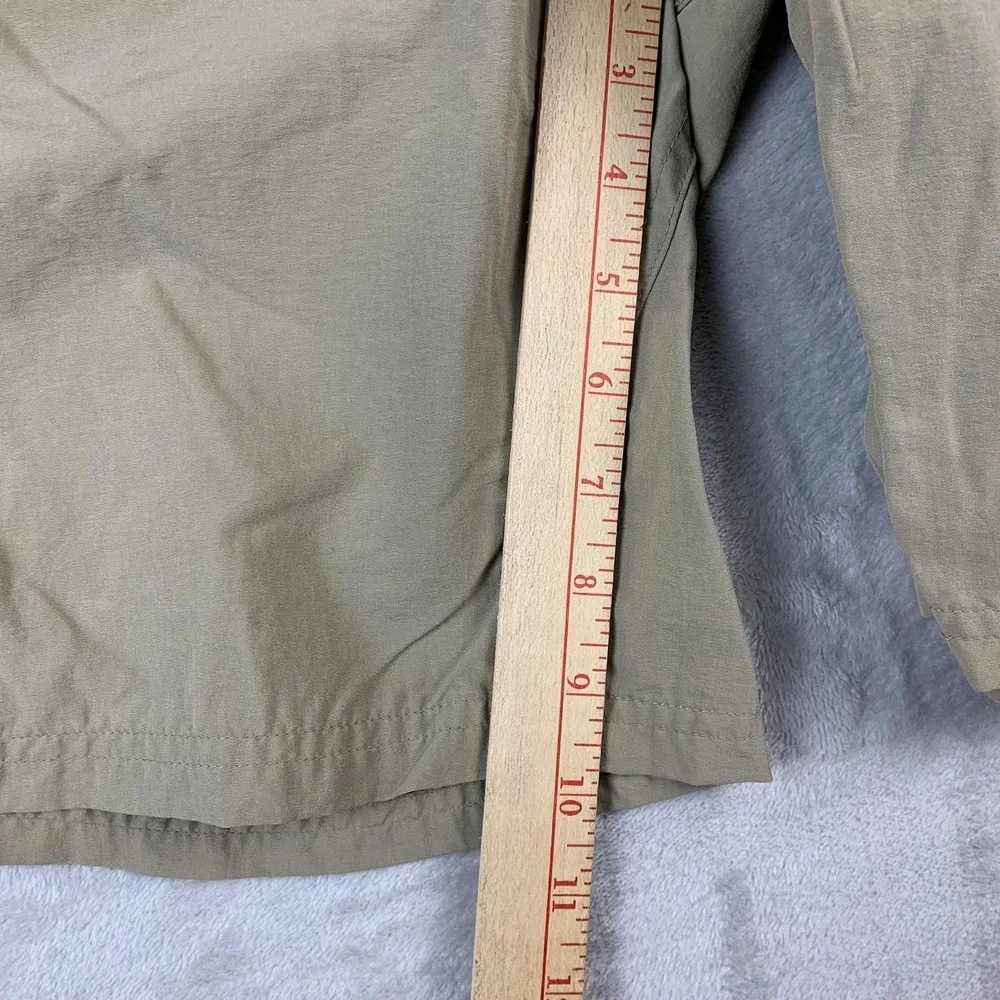 Simms Fishing Shorts Large Khaki Lightweight Flex Waist Outdoor Busted Zippers*